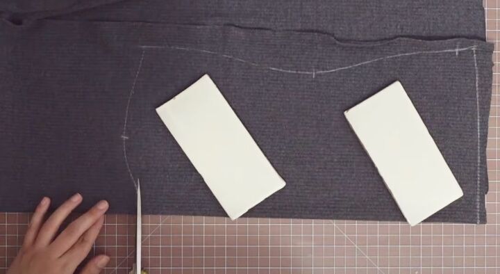 how to sew an elegant square neck top, Cutting fabric
