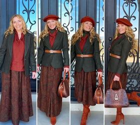 drab to fab winter styling a vintage maxi skirt