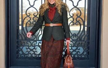 Drab to Fab Winter Styling a Vintage Maxi Skirt