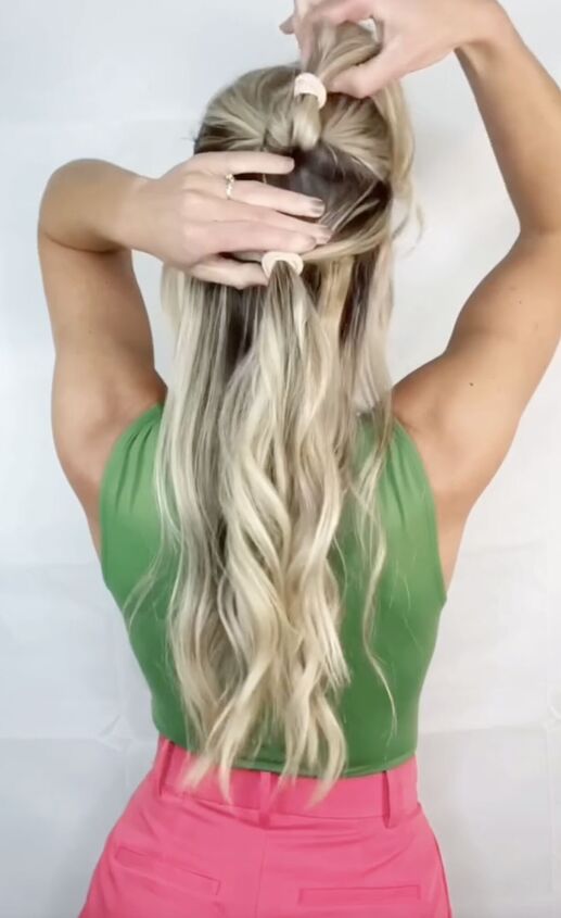 the half up half down hairstyle that will give you the most volume