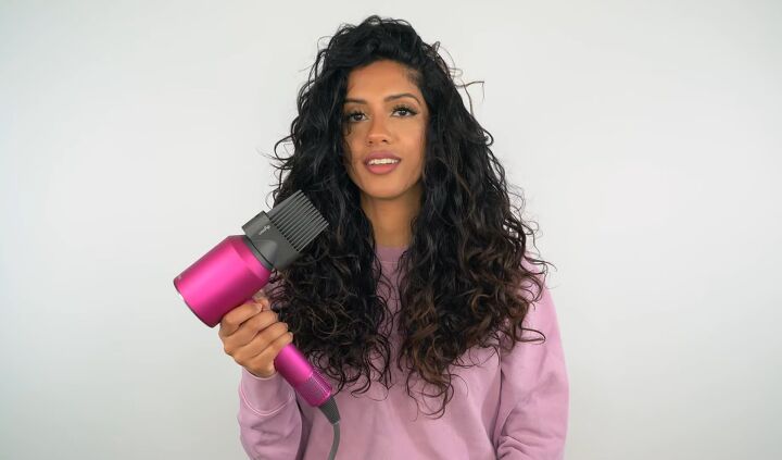 easy curly hair routine, Drying the roots