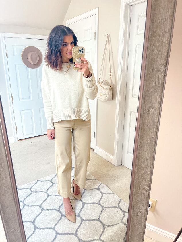 6 ways to style a neutral sweater