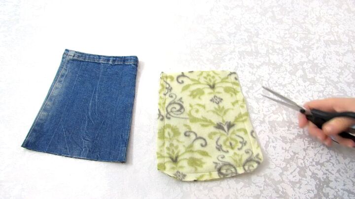 how to diy a cute and easy denim pouch, Lining for DIY denim pouch
