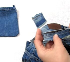 How To DIY A Cute And Easy Denim Pouch Upstyle   Diy Denim Pouch 