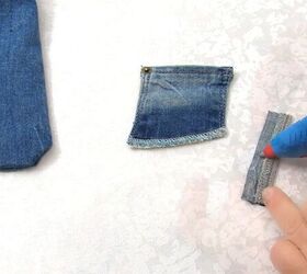 How To DIY A Cute And Easy Denim Pouch Upstyle   Diy Denim Pouch 