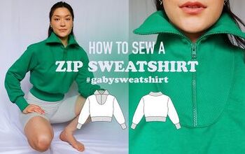 DIY- How To Make A Cozy Zip Sweatshirt