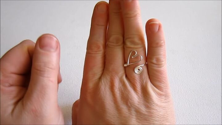valentine s diy how to make a super cute wire heart ring, DIY wire heart ring