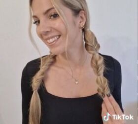 cute and easy fake braid ponytail tutorial, Fake braid