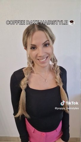 cute and easy fake braid ponytail tutorial, Fake braid ponytails