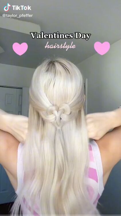 this heart shaped hair tutorial is perfect for valentine s day, Heart shaped hair