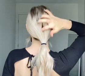 Do this before using a claw clip to keep the look polished and in place