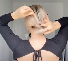 keep your hair from falling with this claw clip hack, Looping hair