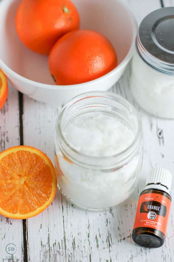 peppermint sugar scrub, Orange DIY Sugar Scrub Recipe