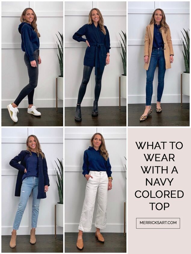 what to wear with a navy top merrick s art, what to wear with navy tops