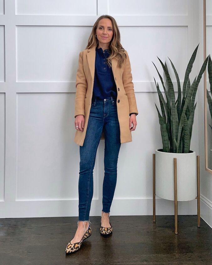 what to wear with a navy top merrick s art, NAVY AND CAMEL