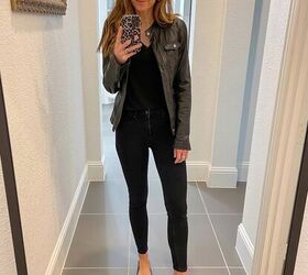 5 cute all black outfits to copy merrick s art, black leather jacket and black jeans