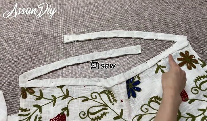 how to diy cute women s wrap pants, Where to sew