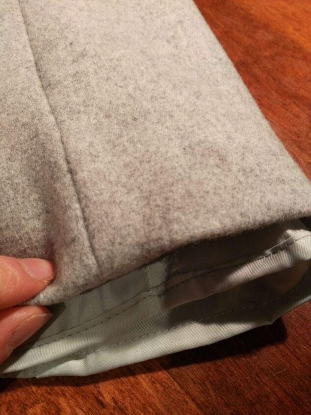 shorten a jacket sleeve by hand elise s sewing studio, Hem the lining by machine