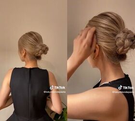 Braided Bun Hairstyle Hack