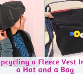how to diy a super cozy fleece beret and bag set, DIY beret and bag fleece set