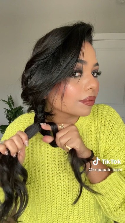 wow this is such an easy hack to get a fishtail braid, Weaving hair