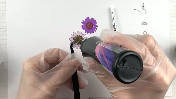 how to diy cute resin flower earrings, Repeating process