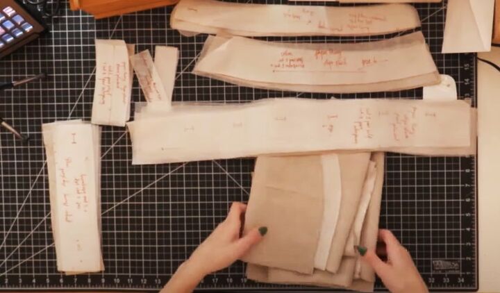 how to sew a super comfortable and stylish shirt, Cutting out pattern pieces