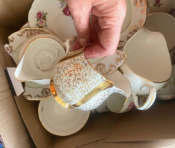how to use your old saucers and plates to create jewellery, Old crockery