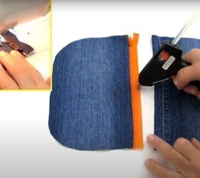 How To DIY 2 Cute Denim Pouches Upstyle   How To Diy 2 Cute Denim Pouches 