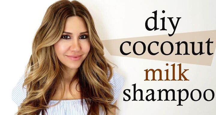 how to diy a super easy coconut milk shampoo, DIY coconut milk shampoo
