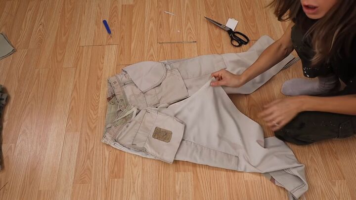 how to alter pants the quick and easy way, Sewing the pants closed