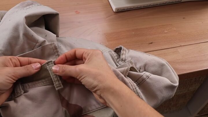 how to alter pants the quick and easy way, Reattaching the belt loop