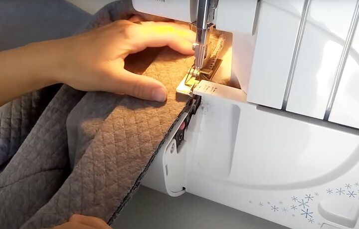 how to sew sweatpants in 7 easy steps, Making the waistband and cuffs