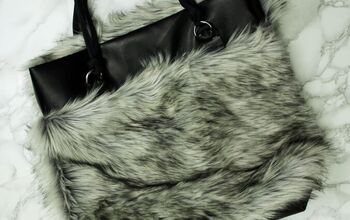 DIY Reversible Fur And Leather Easy Tote
