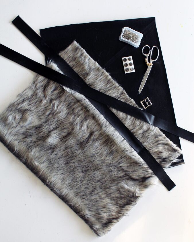 diy reversible fur and leather easy tote, tote bag pattern