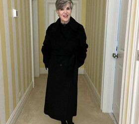 what i wore to nyc in december, Here s a cozy and classic black wool wrap coat Good for all winter So sharp