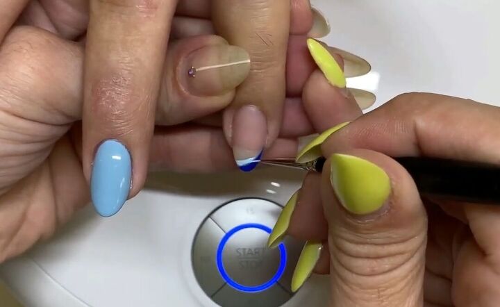 easy nail tutorial 5 sleek french manicure alternatives, Adding lighter shade to tip