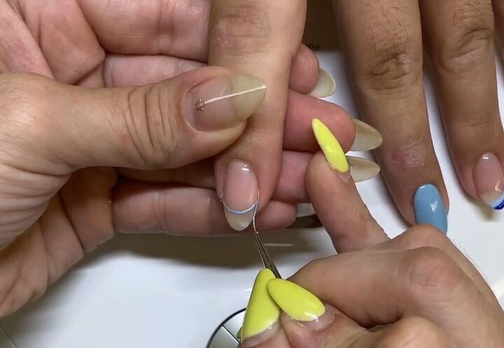 easy nail tutorial 5 sleek french manicure alternatives, Outlining free edge