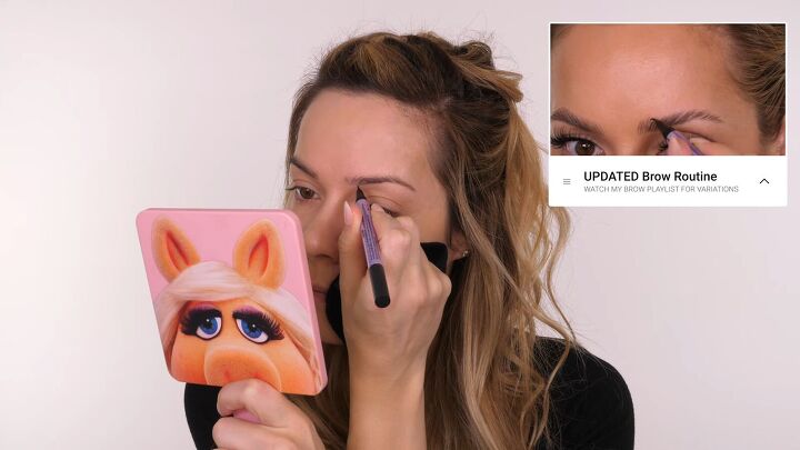 super simple everyday makeup tutorial, Filling in brows