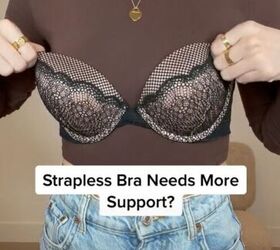 Bra Hack For Open Back & Strapless Tops With Support💫 #fashionhacks #