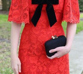 Red Lace Dress - 2 Ways