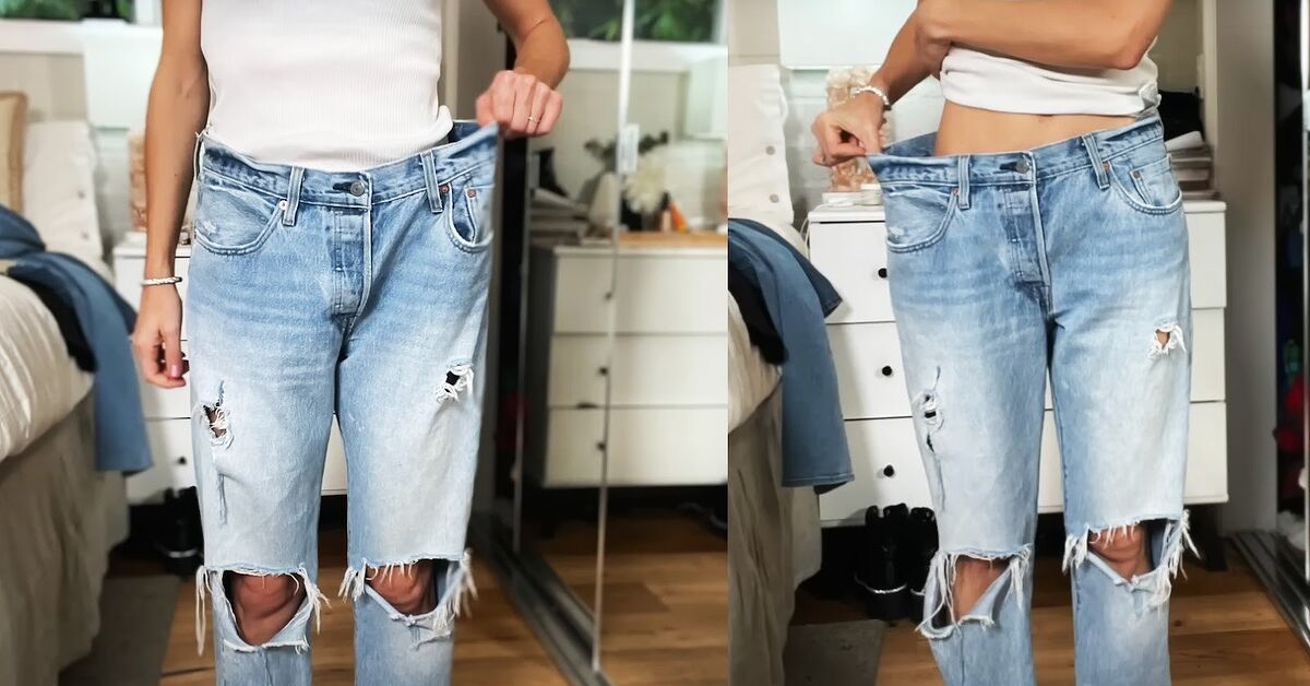 Ulti Ripped Jean Pattern How to DIY Custom Fitted Ripped Jeans | Upstyle