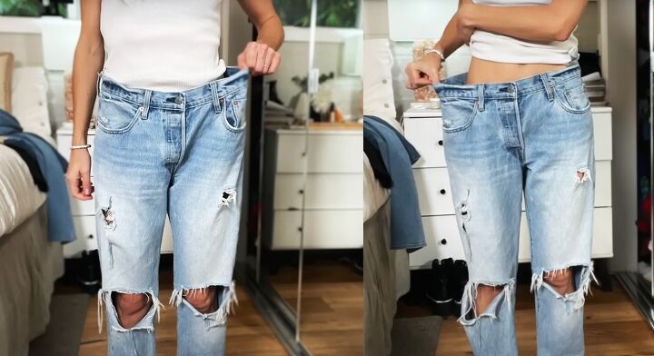 Reville Ripped Up How to DIY Custom Fitted Ripped Jeans | Upstyle