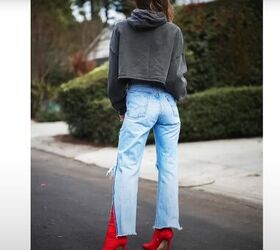 how to diy custom fitted ripped jeans, DIY custom ripped jeans