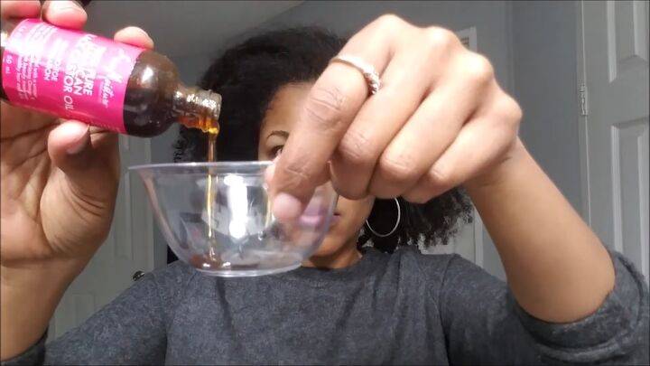 how to diy an easy deep conditioner for natural hair, Combining oils