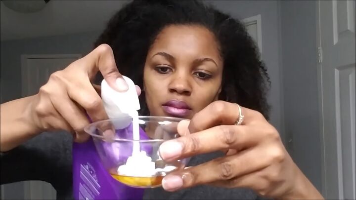 how to diy an easy deep conditioner for natural hair, Adding conditioner