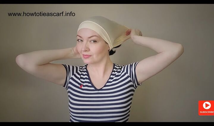 3 easy headscarf hacks to prevent slipping fabric recommendations, Under hat scarf hack