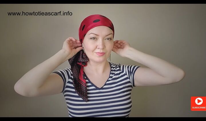 3 easy headscarf hacks to prevent slipping fabric recommendations, Velvet headband scarf hack