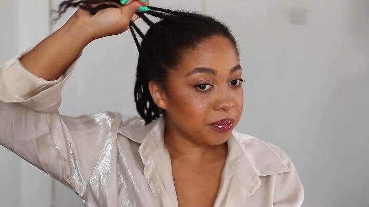 achieve long and healthy hair with this easy protective hairstyle, Protective hairstyle