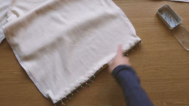 how to sew a sexy raglan sleeve dress, Sewing hems